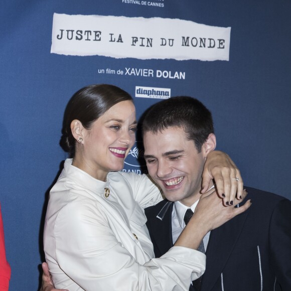 Gaspard Ulliel, Léa Seydoux enceinte, Marion Cotillard (enceinte) et Xavier Dolan - Avant Première du film "Juste la fin du monde" au MK2 Bibliothèque à Paris le 15 septembre 2016. © Olivier Borde/Bestimage