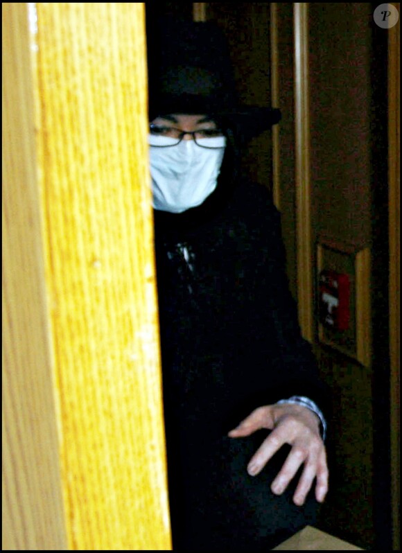 Michael Jackson à la sortie d'un centre médical à Beverly Hills, le 14 janvier 2009