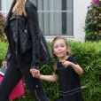 Exclusif - Kimberly Stewart emmène sa fille Delilah del Toro à son cours de danse à Los Angeles, le 19 septembre 2016
