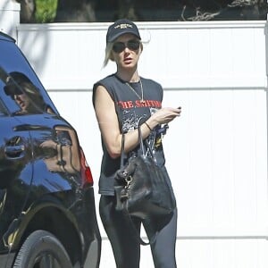 Exclusif - Kimberly Stewart se balade avec sa fille Delilah del Toro dans les rues de Los Angeles, le 11 septembre 2016