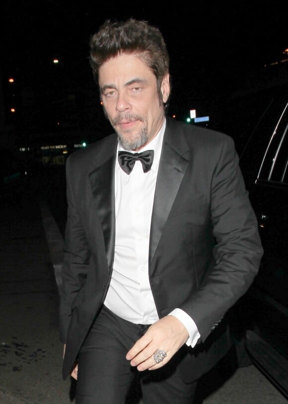 Benicio del Toro - People à l'afterparty des Oscars chez Ago à West Hollywood le 28 février 2016.