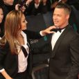 Brad Pitt et Angelina Jolie au BAFTA Awards à Londres. Le 16 février 2014