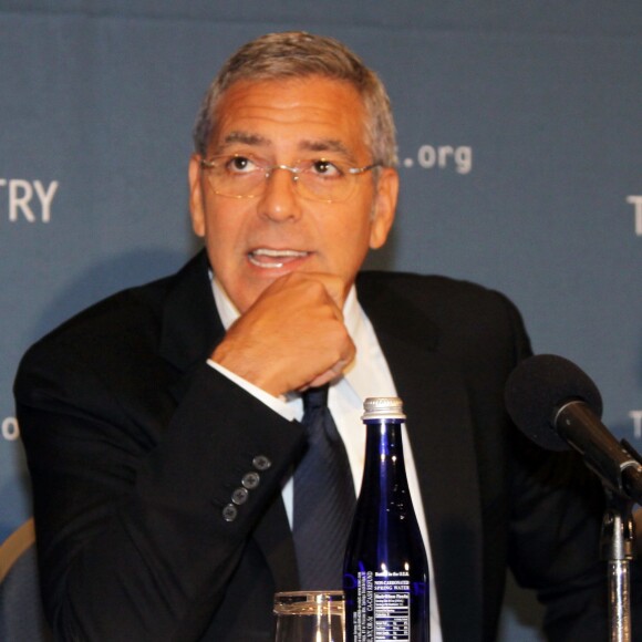George Clooney, messager de la paix pour l'ONU et défenseur des droits de l'homme, en conférence de presse pour soutenir l'Afrique du Sud à Washington, le 12 septembre 2016