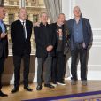 John Cleese, Eric Idle, Terry Gilliam, Michael Palin et Terry Jones durant le photocall pour le retour des Monty Python sur scene, au Corinthia Hotel Whitehall Place, Westminster, à Londres le 21 novembre 2013