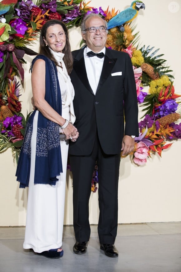 Le Professeur David Khayat et sa femme Jocelyne lors du Gala d'ouverture de l'Opéra National de Paris pour la saison 2016/2017, le 24 septembre 2016