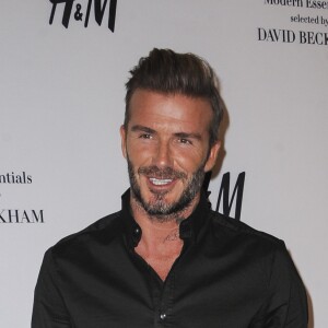 David Beckham assiste au lancement de la collection H&M Modern Essentials Selected by David Beckham au magasin H&M. Los Angeles, le 26 septembre 2016.