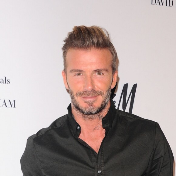 David Beckham assiste au lancement de la collection H&M Modern Essentials Selected by David Beckham au magasin H&M. Los Angeles, le 26 septembre 2016.