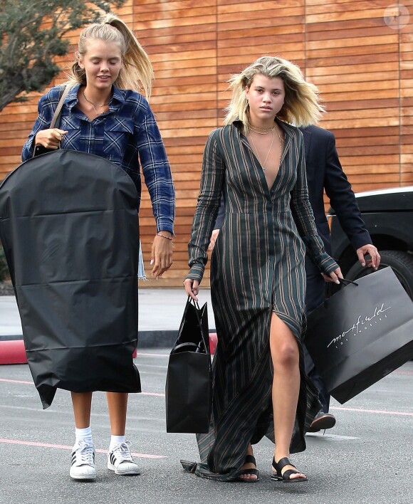 Sofia Richie fait du shopping avec une amie à Mayfield à Beverly Hills, le 20 septembre 2016