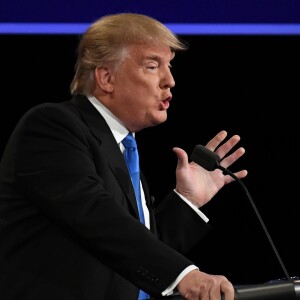Donald Trump lors du débat contre Hillary Clinton à New York, le 26 septembre 2016