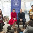Le prince William et Kate Middleton, duc et duchesse de Cambridge, au Musée MacBride à Whitehorse, dans le Territoire du Yukon, le 28 septembre 2016, au cinquième jour de leur tournée royale au Canada.