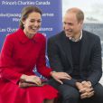 Le prince William et Kate Middleton, duc et duchesse de Cambridge, au Musée MacBride à Whitehorse, dans le Territoire du Yukon, le 28 septembre 2016, au cinquième jour de leur tournée royale au Canada.