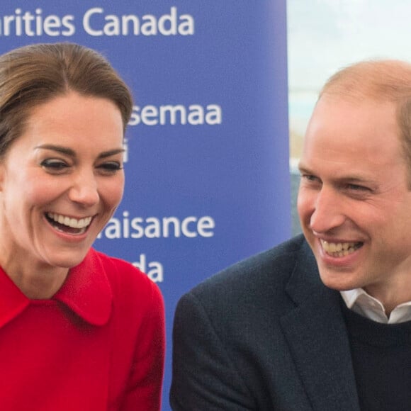 Le prince William et Kate Middleton, duc et duchesse de Cambridge, au Musée MacBride à Whitehorse, dans le Territoire du Yukon, le 28 septembre 2016, au cinquième jour de leur tournée royale au Canada.