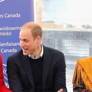 Le prince William et Kate Middleton, duc et duchesse de Cambridge, au Musée MacBride à Whitehorse, dans le Territoire du Yukon, le 28 septembre 2016, au cinquième jour de leur tournée royale au Canada.