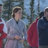 Le prince William et Kate Middleton, duc et duchesse de Cambridge, ont eu l'occasion de découvrir le parcours de mountain bike de Carcross, dans le Territoire du Yukon, le 28 septembre 2016, au cinquième jour de leur tournée royale au Canada.