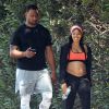 Exclusif - Alors que la rumeur enflait depuis un certain temps, autour d'une hypothétique grossesse, Angela Simmons est bien enceinte et se promène avec son fiancé Sutton Sean Tennyson le 27 mai 2016. © CPA/Bestimage