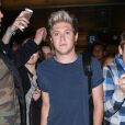 Naill Horan (One Direction) arrive à l'aéroport de Los Angeles très fatigué le 7 juillet 2015.