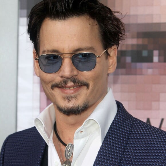 Johnny Depp - Première du film "Transcendance" à Westwood, le 10 avril 2014.