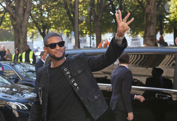 Usher - Défilé Chanel (collection prêt-à-porter printemps-été 2017) au Grand Palais. Paris, le 4 octobre 2016. © CVS-Veeren / Bestimage
