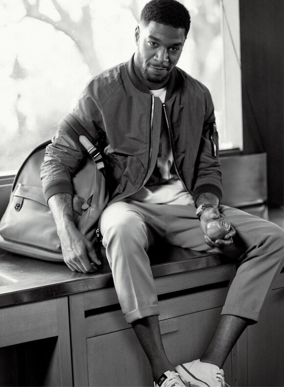 Kid Cudi pose pour la dernière campagne de publicité de la marque Coach pour la collection été 2015 du directeur artistique Stuart Vevers intitulée "Coach Dreamers".