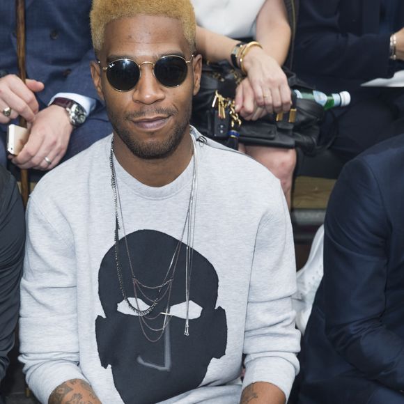 Kid Cudi au défilé Hommes Lanvin printemps-été 2015 à l'école nationale supérieur des beaux arts à Paris, le 29 juin 2014.