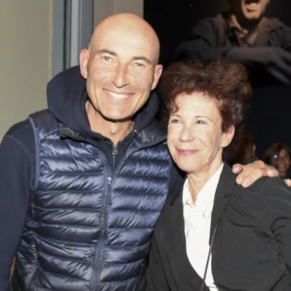 Nicolas Canteloup et Véronique Colucci - Vernissage presse de l'exposition "Coluche" à l'Hôtel de Ville de Paris le 5 octobre 2016. © Pierre Perusseau/Bestimage