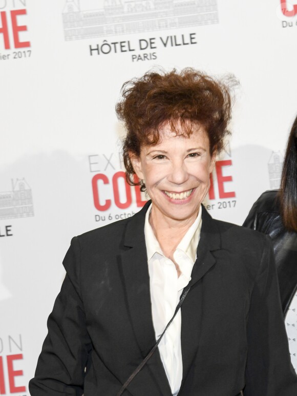 Véronique Colucci - Vernissage presse de l'exposition "Coluche" à l'Hôtel de Ville de Paris le 5 octobre 2016. © Pierre Perusseau/Bestimage