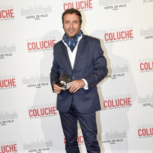 Bernard Montiel - Vernissage presse de l'exposition "Coluche" à l'Hôtel de Ville de Paris le 5 octobre 2016. © Pierre Perusseau/Bestimage