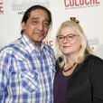 Josiane Balasko et son mari George Aguilar - Vernissage presse de l'exposition "Coluche" à l'Hôtel de Ville de Paris le 5 octobre 2016. © Pierre Perusseau/Bestimage