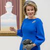 La reine Mathilde de Belgique visitant l'expo Hergé au Grand Palais à Paris le 5 octobre 2016. © Danny Gys/Reporters/ABACAPRESS.COM