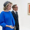 La reine Mathilde de Belgique a visité l'expo Magritte au Centre Pompidou à Paris le 5 octobre 2016. © Danny Gys/Reporters/ABACAPRESS.COM