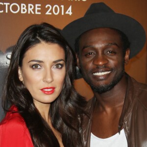 Corneille et son épouse Sofia de Medeiros à la première du film "Interstellar" au Grand Rex à Paris, le 31 octobre 2014.