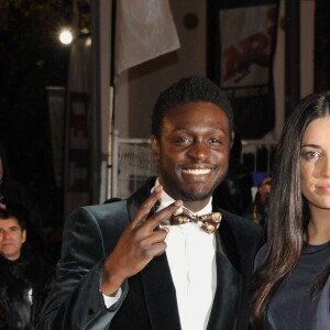 Corneille et sa femme Sofia de Medeiros arrivent à la 13e cérémonie des NRJ Music Awards au Palais des Festivals de Cannes, France, le 28 January 2012.