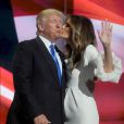 Donald Trump et sa femme Melania Trump lors du 1er jour de la convention républicaine à Cleveland, le 18 juillet 2016. During the Republican National Convention Cleveland, Ohio, on July 18, 2016.18/07/2016 -