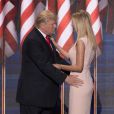 UNITED STATES - JULY 21: GOP nominee Donald Trump hugs his daughter Ivanka Trump after she introduced him for his acceptance speech at the 2016 Republican National Convention in Cleveland, Ohio on Thursday July 21, 2016. (Photo By Bill Clark/CQ Roll Call) Please Use Credit from Credit Field /ddp USA/ABACAPRESS.COM21/07/2016 - Cleveland