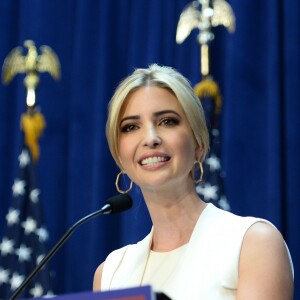Ivanka Trump introduces her father, real estate mogul and TV personality Donald Trump as he announces his candidacy for the Republican party nomination for President of the United States during a press conference at the Trump Tower on Fifth Avenue in New York City, NY, USA, on June 16, 2015. Photo by Anthony Behar/ddp USA/ABACAPRESS.COM Please Use Credit from Credit Field16/06/2015 - New York City