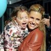 Michelle Hunziker fête son deuxième anniversaire de mariage et les 3 ans de sa fille Sole Trussardi au restaurant Trussardi à Milan, Italie, le 10 octobre 2016.