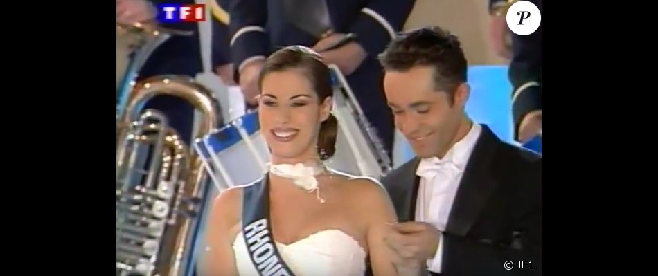 Ariane Quatrefages, lors de l'élection de Miss France 2000, en décembre