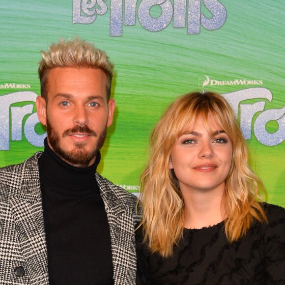M. Pokora et Louane Emera à l'avant-première du film "Les Trolls" au cinéma Le Grand Rex à Paris, le 12 octobre 2016. © Guirec-Guignebourg/Bestimage