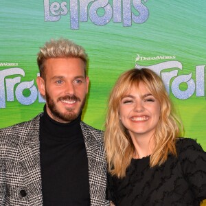 M. Pokora et Louane Emera à l'avant-première du film "Les Trolls" au cinéma Le Grand Rex à Paris, le 12 octobre 2016. © Guirec-Guignebourg/Bestimage