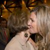 La reine Maxima des Pays-Bas a pu embrasser sa mère María del Carmen Cerruti Carricart à l'Université catholique d'Argentine à Buenos Aires le 11 octobre 2016 lors d'une conférence qu'elle donnait en sa qualité d'ambassadrice spéciale du secrétaire général des Nations unies pour la finance inclusive.