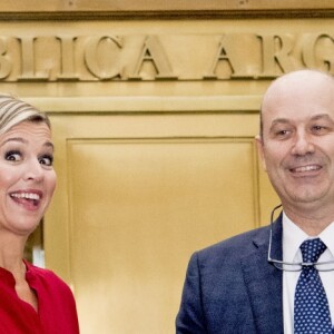 Federico Sturzenegger, président de la banque centrale d'Argentine - La reine Maxima des Pays-Bas rencontre le président de la banque centrale d'Argentine à Buenos Aires le 12 octobre 2016. 12/10/2016 - Buenos Aires