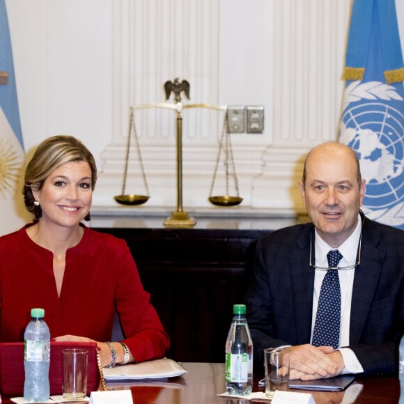 Federico Sturzenegger, président de la banque centrale d'Argentine - La reine Maxima des Pays-Bas rencontre le président de la banque centrale d'Argentine à Buenos Aires le 12 octobre 2016. 12/10/2016 - Buenos Aires
