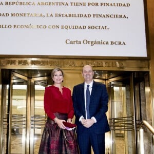 Federico Sturzenegger, président de la banque centrale d'Argentine - La reine Maxima des Pays-Bas rencontre le président de la banque centrale d'Argentine à Buenos Aires le 12 octobre 2016. 12/10/2016 - Buenos Aires