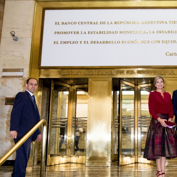 Federico Sturzenegger, président de la banque centrale d'Argentine - La reine Maxima des Pays-Bas rencontre le président de la banque centrale d'Argentine à Buenos Aires le 12 octobre 2016. 12/10/2016 - Buenos Aires