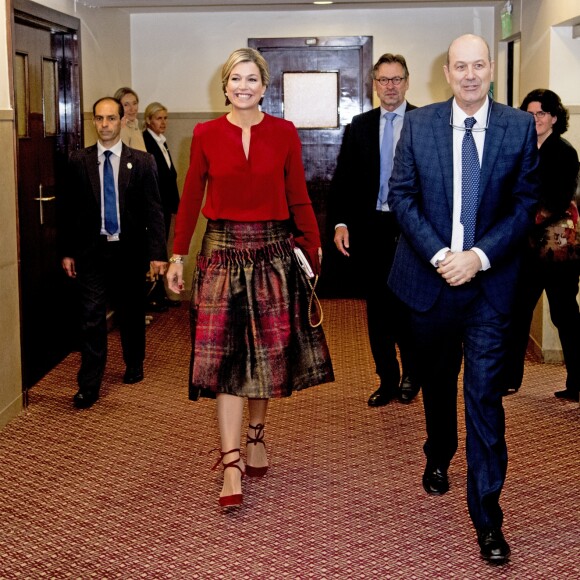 Federico Sturzenegger, président de la banque centrale d'Argentine - La reine Maxima des Pays-Bas rencontre le président de la banque centrale d'Argentine à Buenos Aires le 12 octobre 2016. 12/10/2016 - Buenos Aires