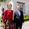 La reine Maxima des Pays-Bas rencontre le président de l'Argentine Mauricio Macri à Buenos Aires le 12 octobre 2016. 12/10/2016 - Buenos Aires