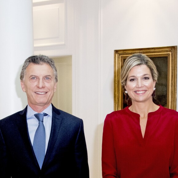 La reine Maxima des Pays-Bas rencontre le président de l'Argentine Mauricio Macri à Buenos Aires le 12 octobre 2016. 12/10/2016 - Buenos Aires