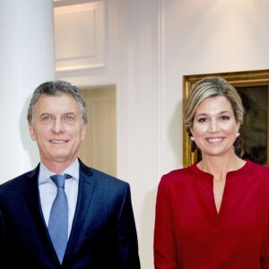 La reine Maxima des Pays-Bas rencontre le président de l'Argentine Mauricio Macri à Buenos Aires le 12 octobre 2016. 12/10/2016 - Buenos Aires