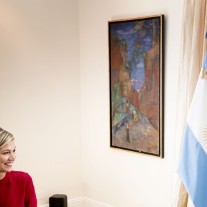 La reine Maxima des Pays-Bas rencontre le président de l'Argentine Mauricio Macri à Buenos Aires le 12 octobre 2016. 12/10/2016 - Buenos Aires