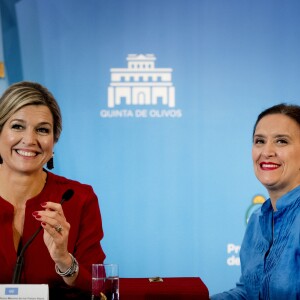 La reine Maxima des Pays-Bas a donné une conférence de presse avec Gabriela Michetti, membre de Proposition républicaine et vice-présidente de la Nation argentine, lors de son voyage officiel en Argentine. Le 12 octobre 2016  Queen Maxima during a press briefing with Gabriela Michetti on October 12, 2016 in Buenos Aires, Argentina. Queen Maxima visits Argentina in her role of special advocate of the Secretary-General of the United Nations for Inclusive Finance for Development12/10/2016 - Buenos Aires